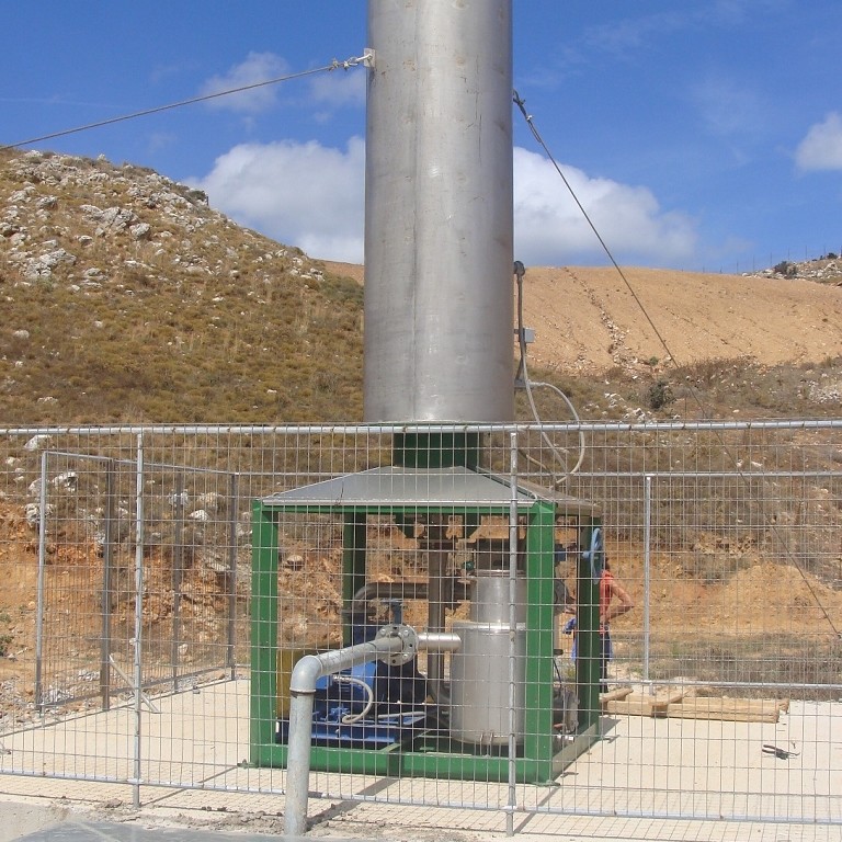 HE biogas extraction and combustion plant high efficiency biogas extraction and combustion plant