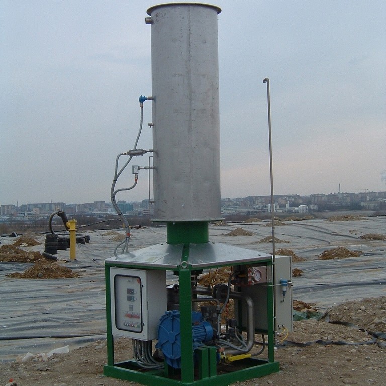 Torchère unité de biogaz haute efficacité