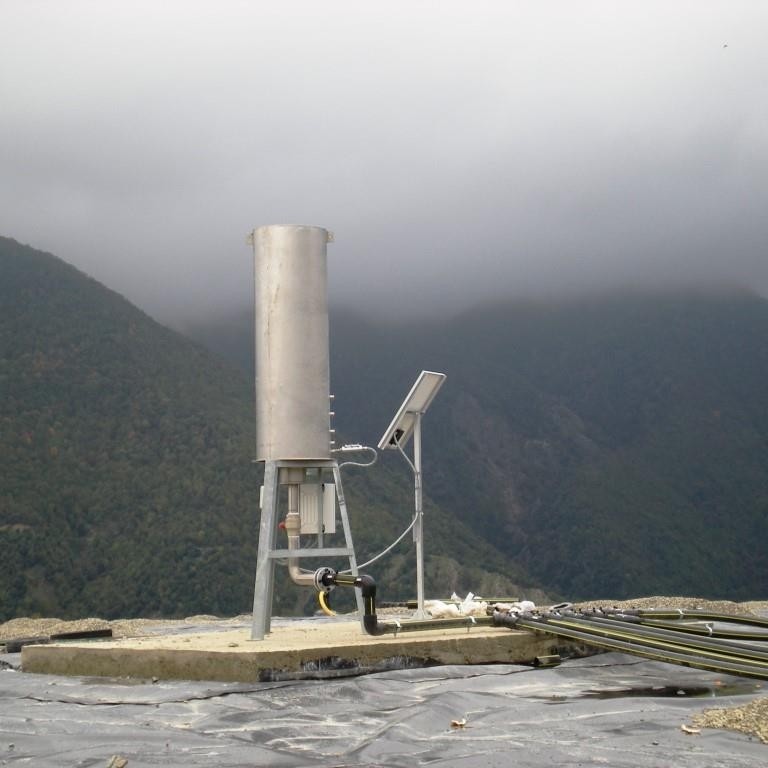 Antorcha estática con cámara cerrada para plantas de combustión de biogás