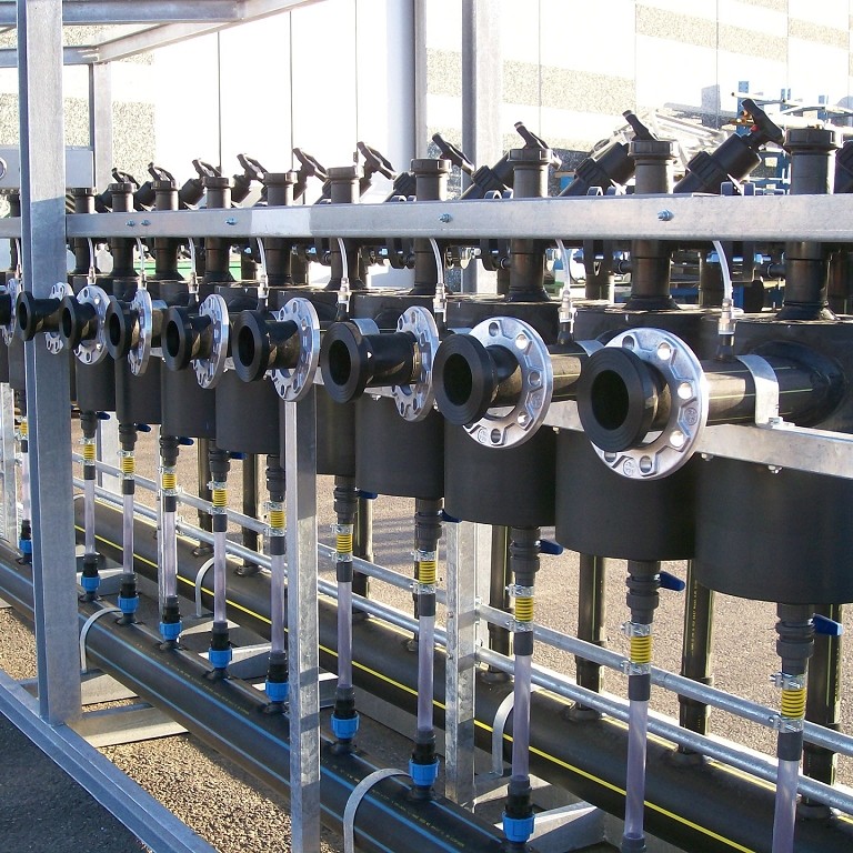 regulation biogas station for regulating manifolds